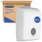Aquarius Folded Hand Towel Dispenser White