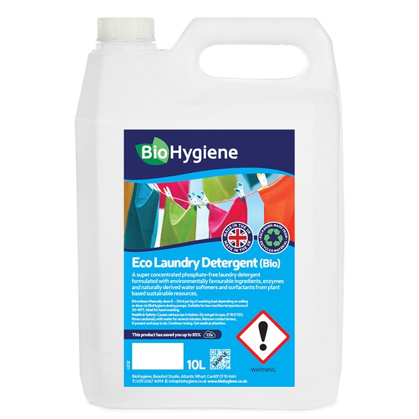BioHygiene Eco Laundry Detergent (Bio) 10 Litre-product-032391 BioHygiene Eco Laundry Detergent (Bio) 10 Litre - Image 1