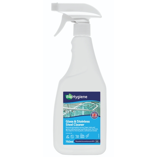 BioHygiene Glass & Stainless Steel Cleaner RTU 750ML-product-034336 BioHygiene Glass & Stainless Steel Cleaner RTU 750ML - Image 1