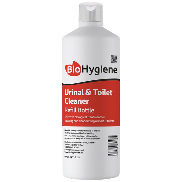 BioHygiene Urinal & Toilet Cleaner Refill Bottle 1 Litre-product-019078 BioHygiene Urinal & Toilet Cleaner Refill Bottle 1 Litre - Image 1