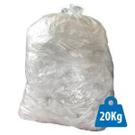 CleanWorks Clear Wheelie Bin Liners Clear 30x49x54" (Case 50)