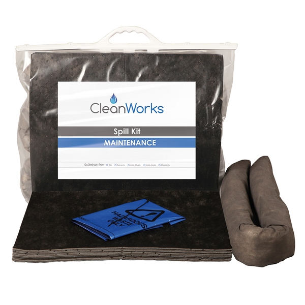 CleanWorks General-Purpose Absorbent Spill Kit Bag 15 Litre-product-054055 CleanWorks General-Purpose Absorbent Spill Kit Bag 15 Litre - Image 1
