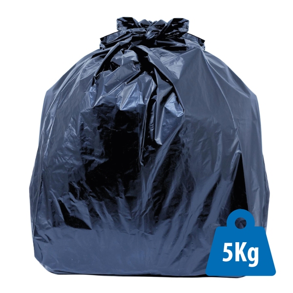 CleanWorks Light Duty Refuse Sacks Black 18x29x38 (Case 200) 600Wx600H-170021 CleanWorks Light Duty Refuse Sacks Black 18x29x38" (Case 200) - Image 1