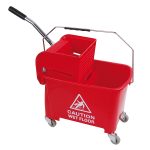 CleanWorks MicroClean Bucket & Wringer Red 20 LItre