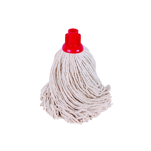 CleanWorks PY Socket Mop Red No16 (Pack 10)-product-021190 CleanWorks PY Socket Mop Red No16 (Pack 10) - Image 1