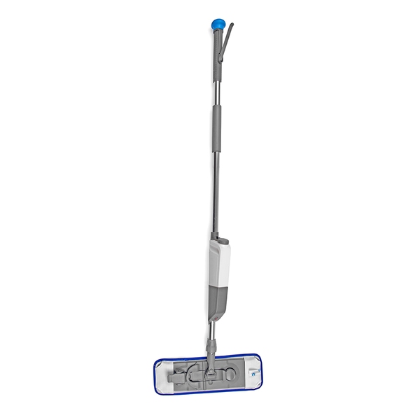 CleanWorks ProClean Nano Microfibre Flat Mop Kit Blue-product-018104 CleanWorks ProClean Nano Microfibre Flat Mop Kit Blue - Image 1