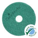 CleanWorks ProEco Premium Floor Pad Green 20" (Case 5)
