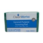 CleanWorks Scouring Pads Green (Pack 10)
