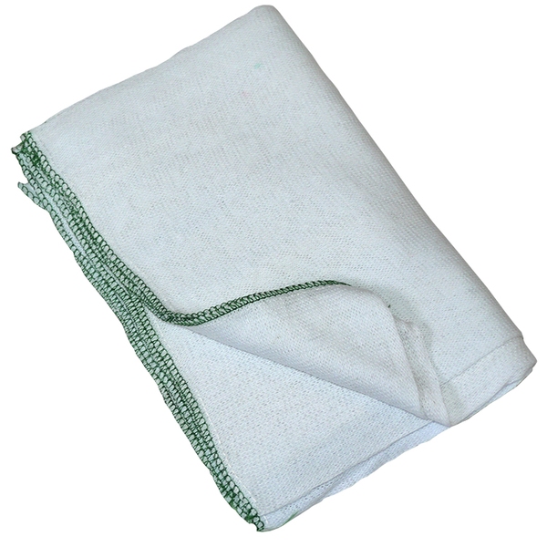 CleanWorks Stockinette Dishcloth Green (Pack 10) -product-001181 CleanWorks Stockinette Dishcloth Green (Pack 10) - Image 1
