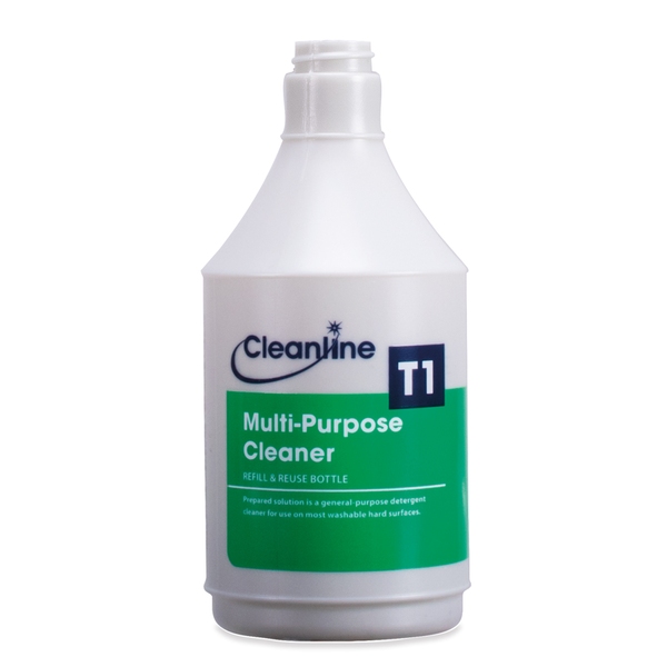 Cleanline T1 Multi-Purpose Cleaner Trigger Bottle (Empty) 750ML-product-019110 Cleanline T1 Multi-Purpose Cleaner Trigger Bottle (Empty) 750ML - Image 1