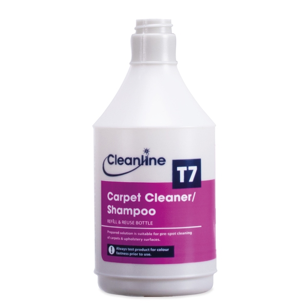 Cleanline T7 Carpet Cleaner-Shampoo Trigger Bottle (Empty) 750ML-product-019170 Cleanline T7 Carpet Cleaner/Shampoo Trigger Bottle (Empty) 750ML - Image 1