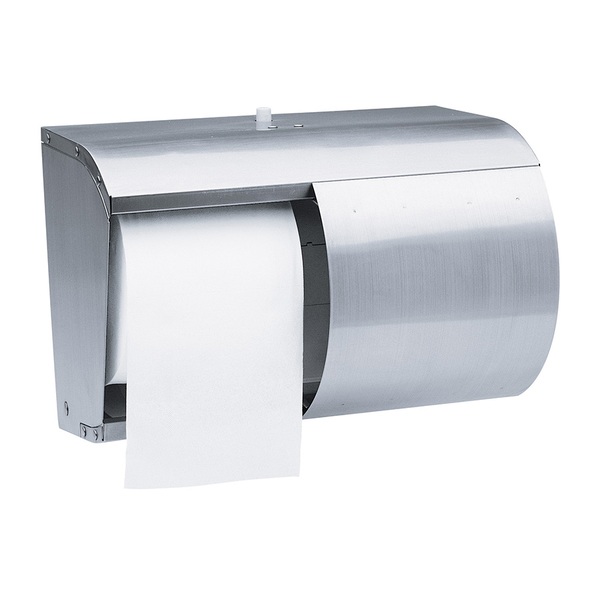 Coreless Double Toilet Tissue Dispenser Stainless Steel 600Wx600H-069039 Coreless Double Toilet Tissue Dispenser Stainless Steel - Image 1
