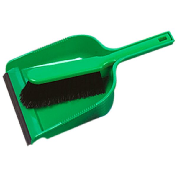 Dustpan & Brush Set Soft Green-product-016026G Dustpan & Brush Set Soft Green - Image 1