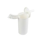 Enclosed Angled Toilet Brush & Holder