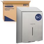 Folded Hand Towel Dispenser Stainless Steel