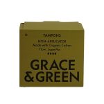 Grace & Green Tampons Non-Applicator Super Plus (Pack 15)