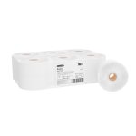 Hostess Toilet Roll Midi Jumbo 1Ply White 400M (Case 12)