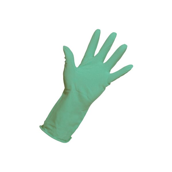 KeepCLEAN Rubber Household Glove Green Small-product-083050AG KeepCLEAN Rubber Household Glove Green Small - Image 1
