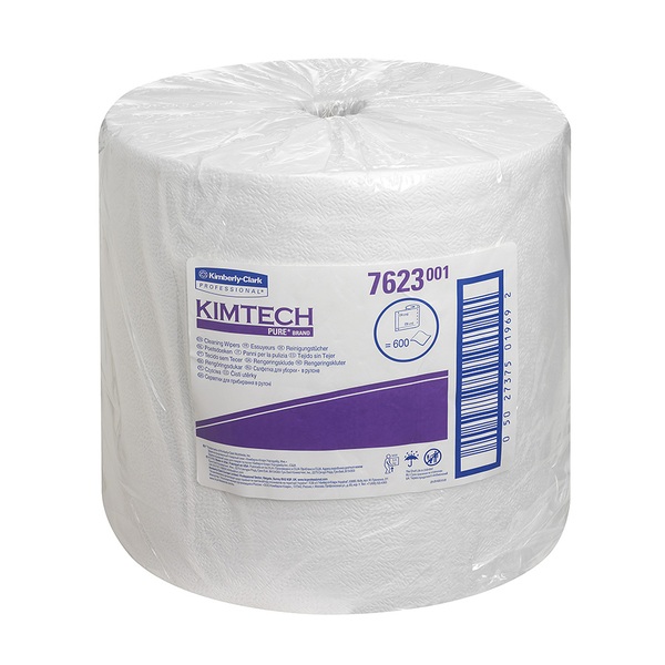 Kimtech Pure Clean Wipe Large Roll 600 White 600Wx600H-066033 Kimtech Pure Clean Wipe Large Roll 600 White - Image 1