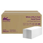 PRISTINE 2Ply C-Fold Hand Towel White (Case 2,295)