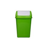 Plastic Swing Top Hygiene Bin Green 50 Litre