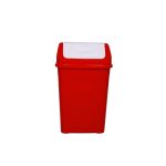 Plastic Swing Top Hygiene Bin Red 50 Litre