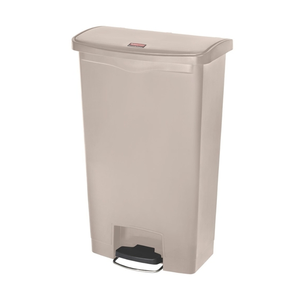 Rubbermaid Step-On Bin Beige 68 Litre600Wx600H-017127 Rubbermaid Step-On Bin Beige 68 Litre - Image 1