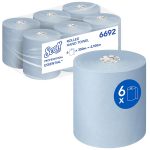 Scott Essential Hand Towel Roll 1Ply Blue 350M (Case 6)