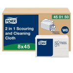 Tork 2 in 1 Scouring & Cleaning Cloth (Case 8)