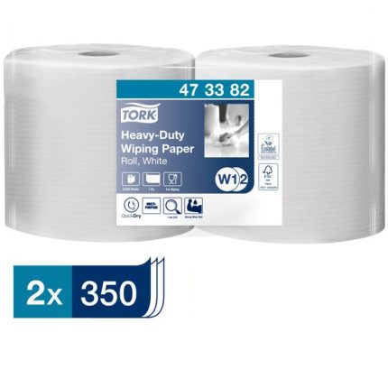 Tork Heavy-Duty Wiping Paper White 117.25M