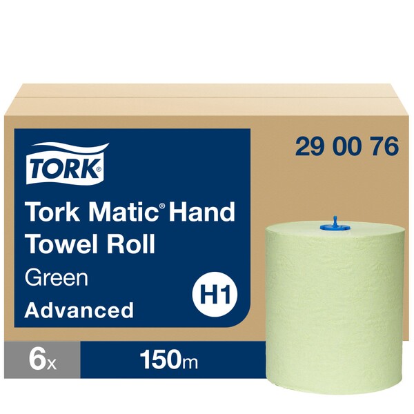Tork Matic Paper Hand Towel Roll Green 150M -product-067012 Tork Matic Paper Hand Towel Roll Green 150M - Image 1