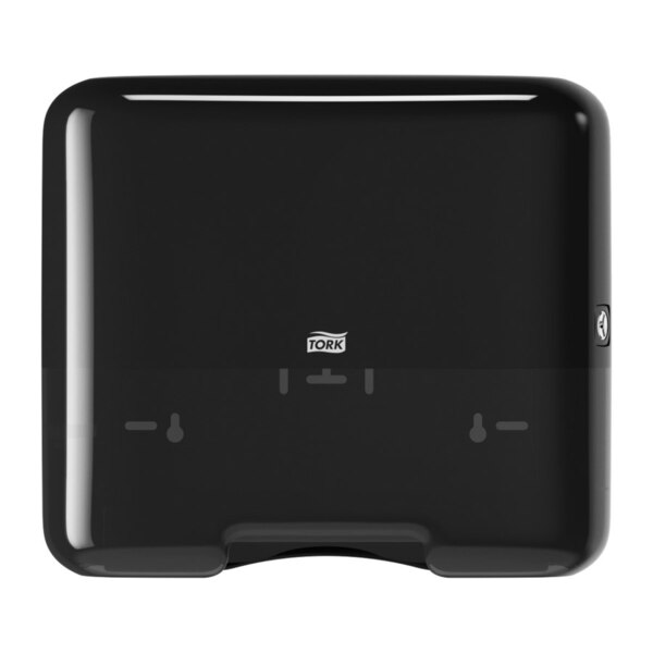 Tork Singlefold Mini Hand Towel Dispenser Black-product-069455B Tork Singlefold Mini Hand Towel Dispenser Black - Image 1