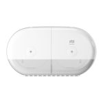 Tork SmartOne Mini Twin Toilet Roll Dispenser White