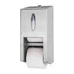 Tork Twin Coreless Mid-size Toilet Paper Roll Dispenser Stainless Steel