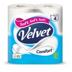 Velvet Comfort Toilet Roll White (Case 24)