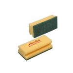 Vileda Abrasive Foam Backed Scourer Green (Pack 10)