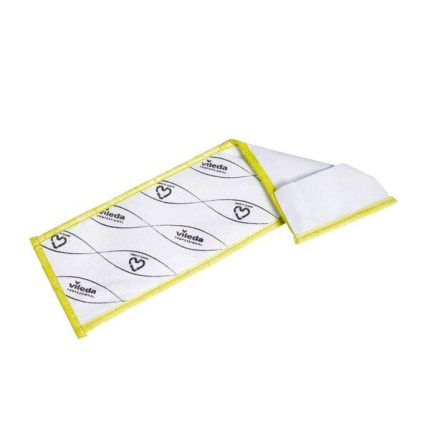 Vileda Professional r-MicroOne Premium 88% Recycled Disposable Microfibre Pocket Mop Yellow 40CM (Case 6)