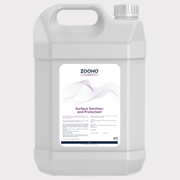 ZOONO Z71 Microbe Shield Surface Sanitiser & Protectant 5 Litre-product-061433 ZOONO Z71 Microbe Shield Surface Sanitiser & Protectant 5 Litre - Image 1