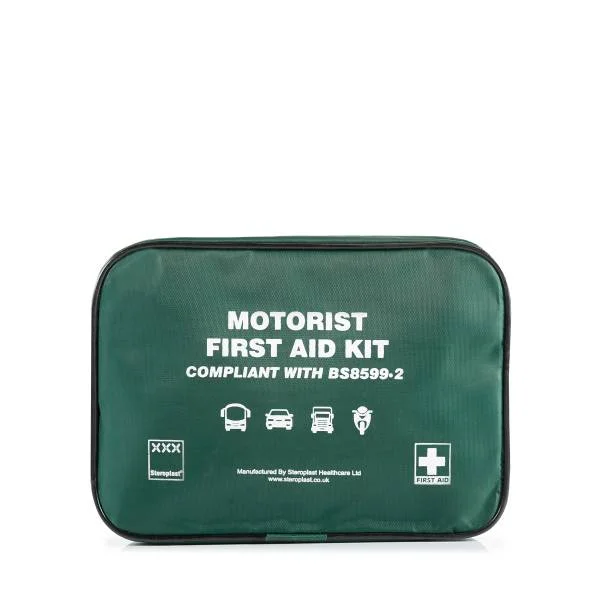 BS8599-2 Vehicle First Aid Kit Large Green Pouch Motorist Bag (British Standard Compliant) 1 BS8599-2 Vehicle First Aid Kit | Large | Green Pouch Motorist Bag (British Standard Compliant) - Image 1