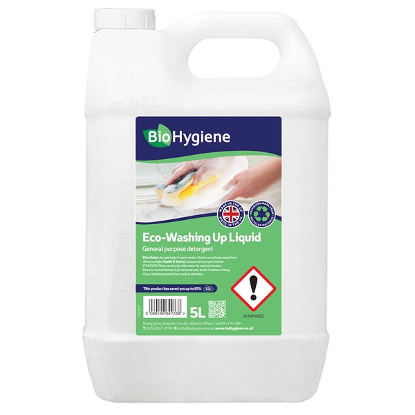 BioHygiene Eco Washing Up Liquid 5 Litre-product-036402 BioHygiene Eco Washing Up Liquid 5 Litre - Image 1
