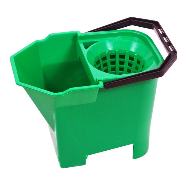 Bulldog Mop Bucket Green 8 Litre-product-026077g Bulldog Mop Bucket Green 8 Litre - Image 1