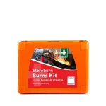 Burncare Kit | Emergency First Aid Kit for Burns | Orange Plastic Box