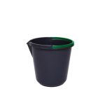 CleanWorks All Purpose Plastic Bucket Green 10 Litre