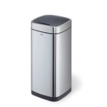 Durable Sensor Waste Bin Silver 35 Litre