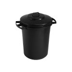 Dustbin Plastic B Type Black 90 Litre