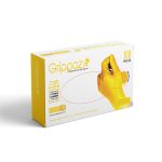 Grippaz Heavy Duty Nitrile Disposable Glove Yellow Small