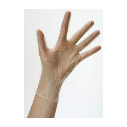 KeepCLEAN Vinyl Powder Free Clear Glove Large