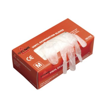 KeepSAFE Vinyl Powder Free Glove Clear Medium