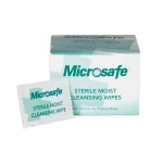 Microsafe Sterile Saline Cleansing Wipes | 100 Wipes