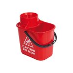 Professional Mop Bucket Red 15 Litre